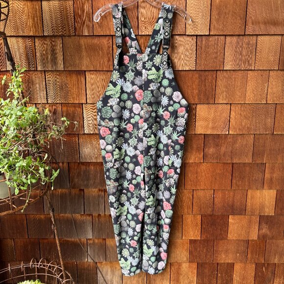 Kavu Overalls Bibs Cactus San Blas Jumpsuit Garden Pocket Succulent - Medium - Picture 2 of 14